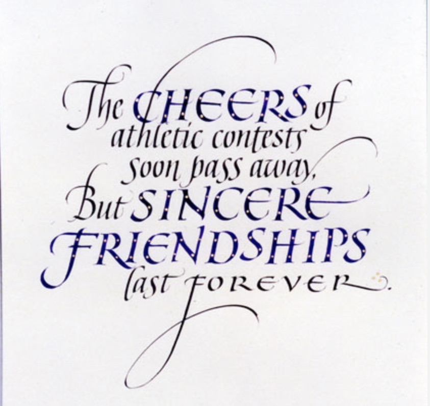Casey calligraphy